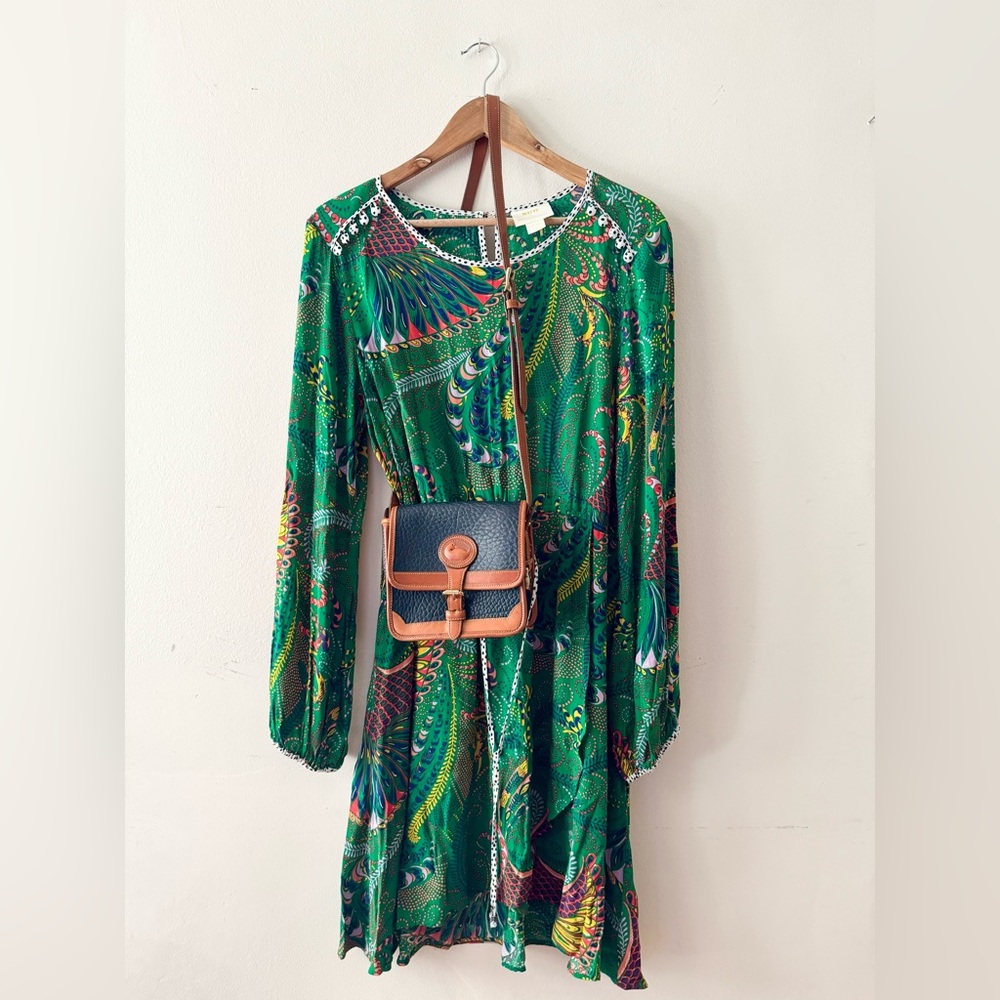 ❌SOLD❌Anthropologie Maeve Janis Dress, Green Paisley Print, Size 14